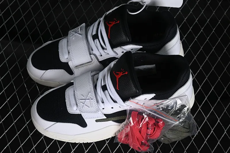 All categories Air Jordan Jordan series basketball shoes Air Jordan 1 Low F version Travis Scott x Jordan Cut The Check AJ1 Joe 1 hook and loop fashion basketball shoes FZ8117-100